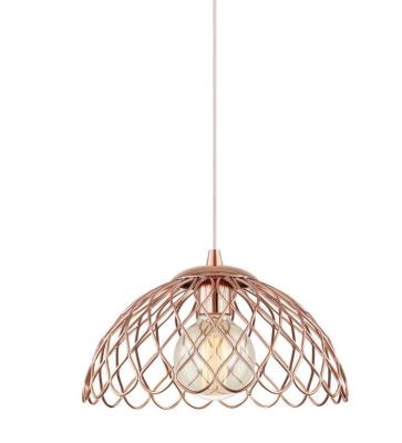 China Nordic Modern Creative Design Iron Half-ball LED Colorful Net Shape Pendant Light For Attic Kitchen Living Room Decoration for sale