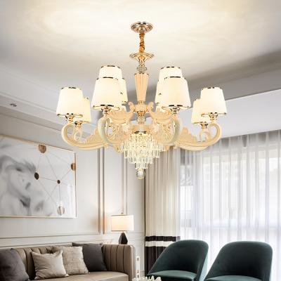 China 2021 New Arrival Modern Luxury Stylish Metal Led Crystal Crystal Drops Hotel Foyer Chandeliers Pendant Lights for sale