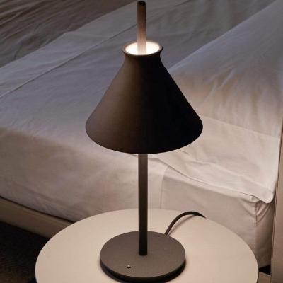 China 2021 modern designer simple modern black iron bed creative side led table lamp for living room reading decoration for sale