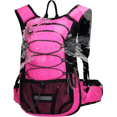 China Custom Storage Water Backpack Hydration Pack 2L Insulated Running Boosting Black Cheap Hydration Backpack for sale