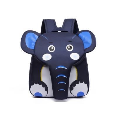 China 2021 Lightweight Elephant School Backpack For Kids 3D Designer Kids School Bags Cute Boys Girls Schoolbag for sale