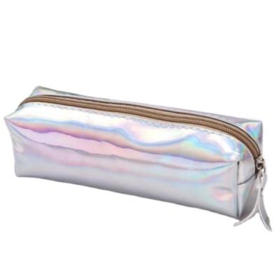 China Schools & Offices Laser Travel Make Up Bag Cosmetic Bag PU Pen Pencil Case Popular for sale