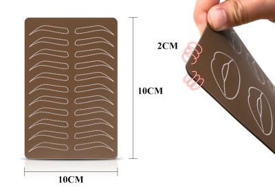 China Piel de práctica artificial sin tinta de Microblading Piel de práctica de tatuaje de lados dobles en venta