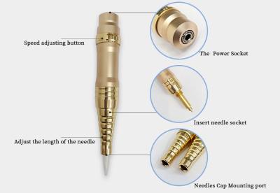 중국 직업적인 영원한 메이크업 기계 구리 포탄 물자 아름다움 메이크업 눈썹 문신 펜 기계 OEM 판매용
