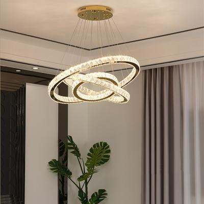 China Modern New Design Luxury Crystal Pendant Light Home Decorative Chandelier Pendant Light for sale