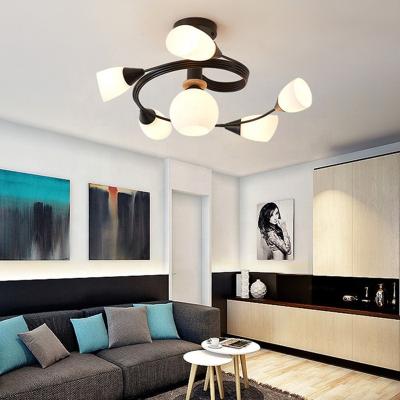 China Modern Ceiling Chandelier Modern Flower Dining Table Hotel Bedroom Living Room Kids Room Around LED Ceiling Lamp Lights for sale