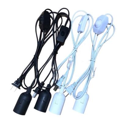 China Cheap Current CE Certified Retro Quality E27 E14 Lamp Switch Pendant Cable With Socket 1.8M Cable Cord Hanging Light DIY Lamp Accessories for sale