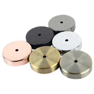 China DIY Screw Lighting Accessories Ceiling Plate Chandelier Disc Metallization Gold Suction Cup Thickened Tray Base for sale