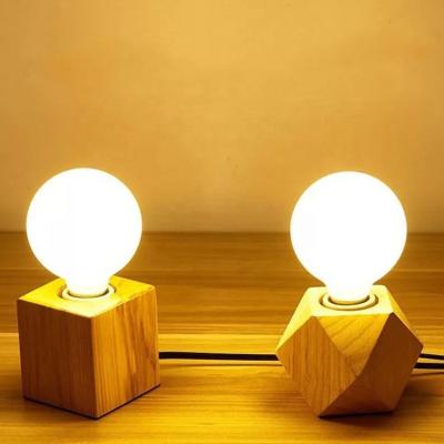 China Hot Sale Modern Popular Solid Wood Study Room Table Lamp Desk Lamp with E27 Lamp Holder Fit Switch Attach EU US Plug Accessories for sale