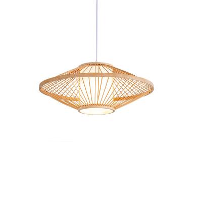 China Traditional Wholesale Handmade Bamboo Rattan Chandeliers And Pendant Light for sale