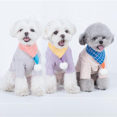 China Viable Fashion Plaid Puppies Cats Winter Scarves Warm Dog Scarf for sale