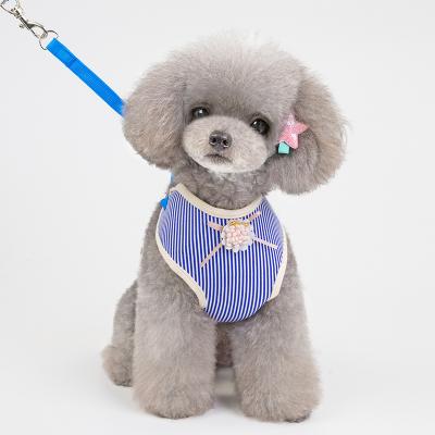 China Small Dog Breathable Pet Leash Puppy Harness Durable Comfortable Anti-Lost Reflective Chest Strap for sale