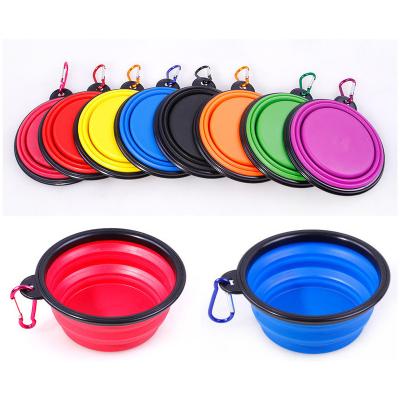 China New Arrival Viable Hot Sale Wholesale Pet Drinking Collapsible Silicone Dog Bowl for sale