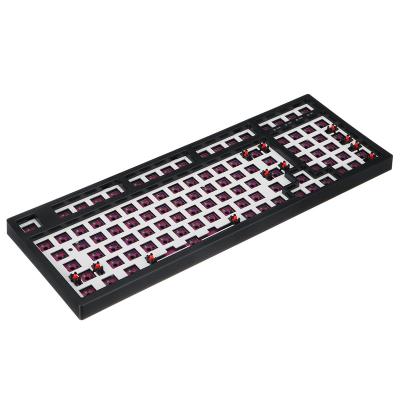 China Aluminum Factory Customized 2.4g Wireless Gaming RGB Gamer Keyboard Hot Swap DIY Mechanical Keyboard Kit for sale