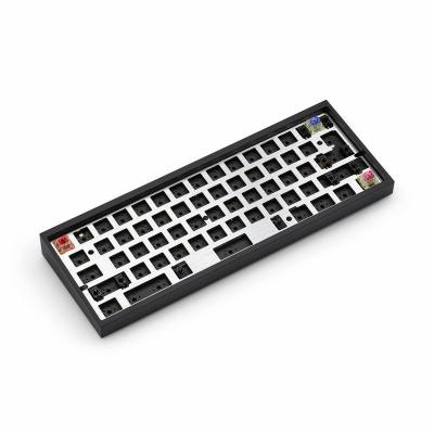 China Factory custom mechanical aluminum cnc keyboard enclosure aluminum anodized pvd finish upper lower mechanical cnc keyboard panel kit for sale