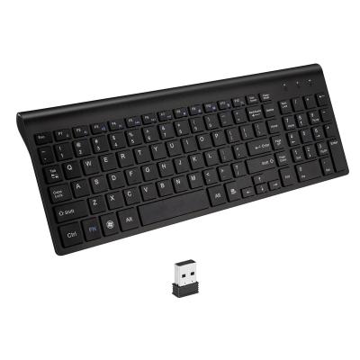 China Factory Outlet Keyboard 2.4G Wireless USB Mini Mute Thin Keyboard Laptop Amazon Wireless Explosive Spot for sale