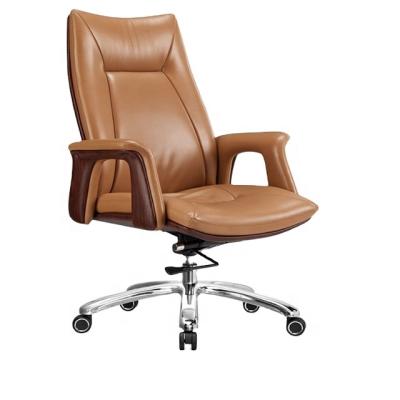 China Wholesale High Quality Modern Luxury Black Leather Adjustable Ergonomic Chairs Convertible PU Executive Office Chairs for sale