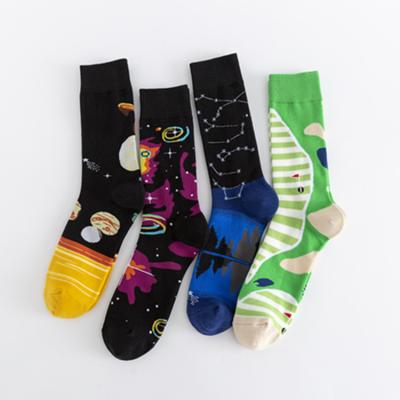 China 2021 Men's Bakery Funky Novelty Colorful Happy Dress QUICK DRY Socks Matching Happy Socks China Designs for sale