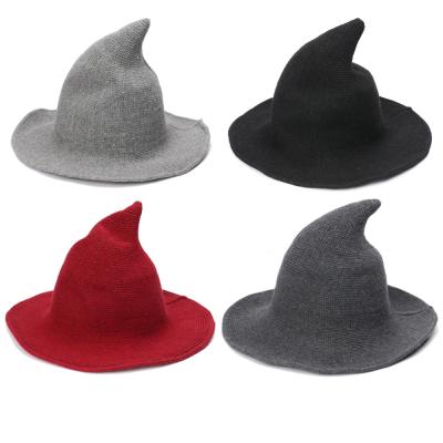 China 2021 Elegant Factory Breathable Most Wholesale Red Christmas Santa Hats Hallowmas Witch Fancy Hat Mini Bulk Halloween Holiday Party Hats for sale