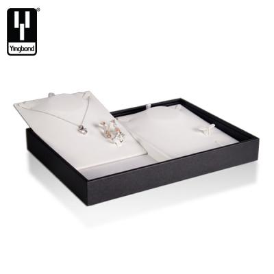 China Jewelry Store Large Necklace Matched Earring Tray Display Wholesale Jewelry Tray for sale