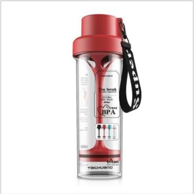 China Wholesale Eco sustainable bpa free gym sports fruit infuser drinks tritan plastic water bottle with custom logo for sale