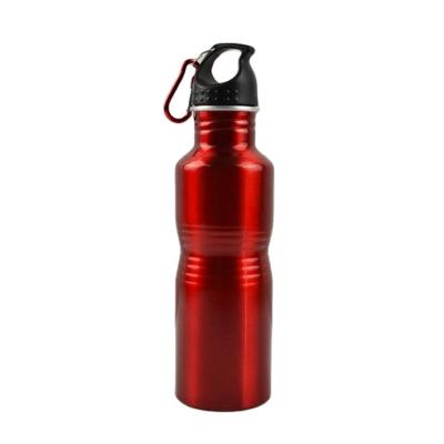 China Sustainable Bicycle Cross Country Large 750ml Metal Insulated Sports Drinking Water Bottle With Portable Lid for sale