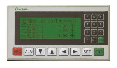 China Integrated PLC HMI For Industry , 20 Operate Buttons Flash ROM RS422 for sale