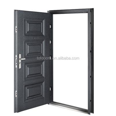 중국 Anti-theft Structure Double Threshold Safety Iron Single Main Door Design Pictures 판매용