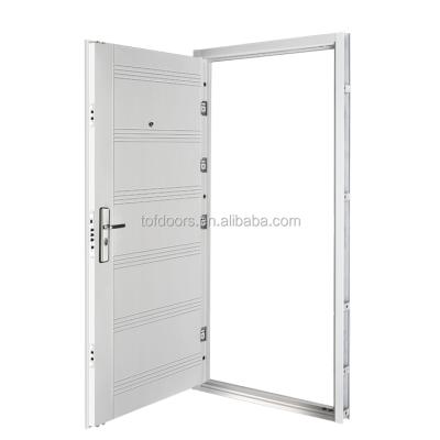 China OEM European Style Door design Sound-proof White Iron Safety Front Gate à venda