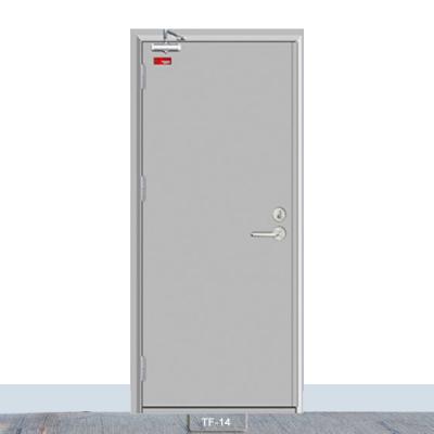 China Single Swing white Color Fire Rated Doors Panic Push Bar Designs Fire Door For Home for sale