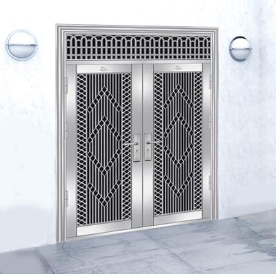 중국 TOF Safety Door Grill Entry Door Commercial Garage Stainless Steel Swing Graphic Design Exterior Free Spare Parts Finished 판매용