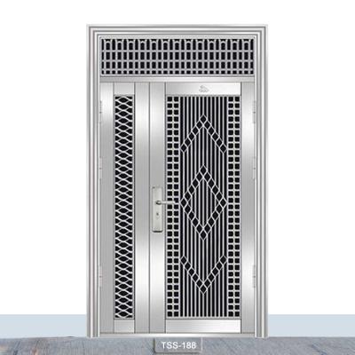 China SUS304 House Main Gate Designs Stainless Steel Home Door Design Interior Swing Room Door en venta