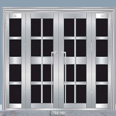 중국 Security Door Frame Price of Stainless Steel Metal Swing Entry Doors Graphic Design Exterior Free Spare Parts Finished 1 YEAR 판매용