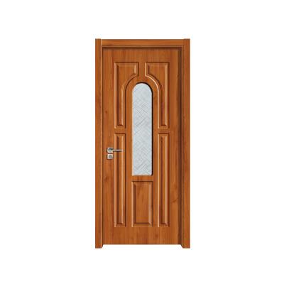 China China Supplier Hot Sale Glass Insert Modern Interior Wooden Door for sale