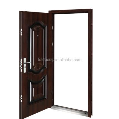 China Made in China Manufacturer Custom Size Modern Style High Quality Iron Sheet Safety Door en venta