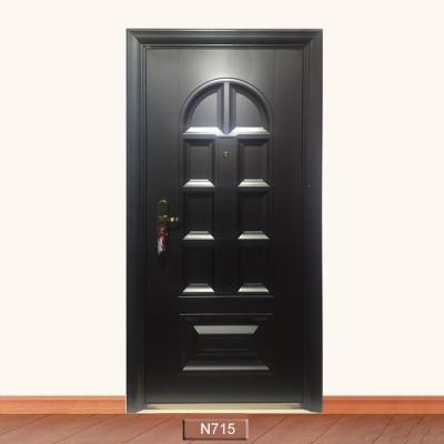 Cina Hotel Entry Doors Popular Hot Sale Beautiful Fluorocarbon Paint Steel Security Doors Swing Graphic Design Office Building Modern in vendita