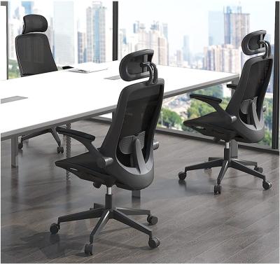 China Office (Height) Adjustable Chair, Desk Chair, High Back Computer Chair Ergonomic Chair with Lumbar Support and Flip-Up Armrest, Adjustable Backrest for sale