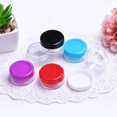 China 3g 5g 10g 15g 20g Cosmetic Empty Cosmetic Containers Round Sample Cosmetic Jars Jars Makeup Containers Toner Jar for sale