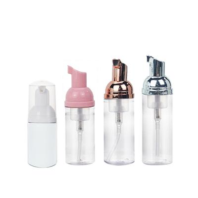 China 1oz 1.7oz 2oz 40ml 50ml 60ml 80ml 100ml Plastic Foam Detergent Pump Facial Foam Pump Bottle White Clear Empty Cosmetic Bottle for sale