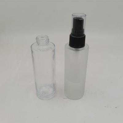 China Cosmetic In Stock 20mm Neck 60ml Transparent Frosted Cosmetics Perfume Glass Bottle for sale