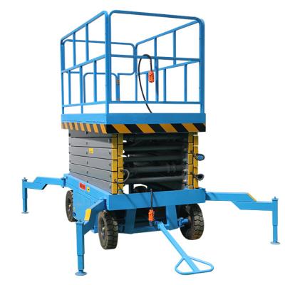 China Hotels Hydraulic Lifting Platform Lift Mobile Scissor Forklift for sale