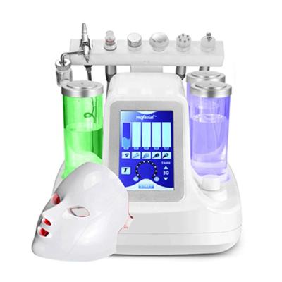 China Pigment Removal 7 in 1 BIO Small Bubbles RF Ance Hydra Pore Remover Ultrasonic Deep Facial Massage Machine Lightweight Skin Care Device for sale