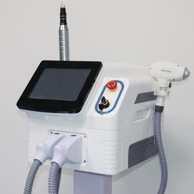 China Portable 808 Dye Removal Diode Laser 2 in 1 Laser Hair Removal Picosecond Tattoo Removal Skin Rejuvenation Machine for sale