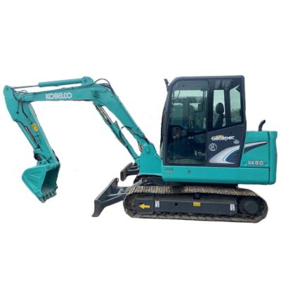 China Hot Selling High Quality 6 Ton Used Construction Machinery Excavator Kobelco SK60-8 Used Mini Machinery Excavator With Less Hours 0.22mÂ ³ for sale