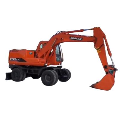 China Korean Original Brand 6 Ton Used Low Price Construction And Construction Machinery Doosan DH150 Wheel Excavator 0.75mÂ ³ for sale