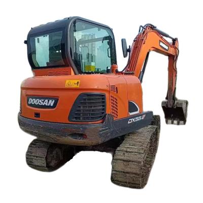 China Korean Original Ton Used Mini Rubber Track Doosan DX55 Brand 5.5 Excavator in Excellent Working Condition 0.18MÂ ³ for sale