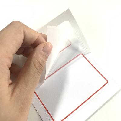 China Heat Sensitive Transparent Label Sticker Blank Retail Price Thermal Label for sale