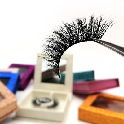 China wholesaler 25mm natural soft mink eyelashes 3d lashes custom boxes with logo packaging for sale