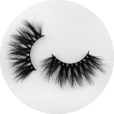 China Wholesale 25mm Natural Soft Mink Eyelashes 3D Mink Eyelashes Customized Eyelash Boxes for sale