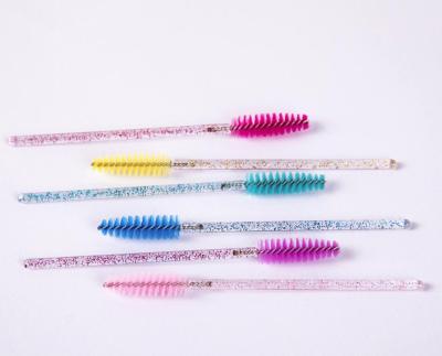 China Crystal Eyelash Brush Disposable Eyelash Extension Brush Micro Disposable Eyelash Extension for sale